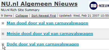 Val van carnavalswagen